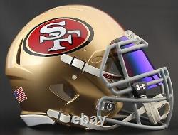 SAN FRANCISCO 49ers NFL Riddell SPEED Full Size Replica Football Helmet