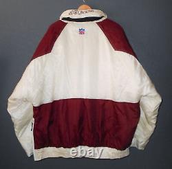 SAN FRANCISCO 49ers Vtg 90s STARTER Puffer Jacket NFL Pro Line Pullover Mens 2XL