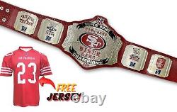 SF San Francisco 49ERS NFL Championship Belt Adult Size 2mm Brass