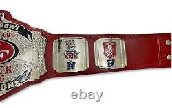 SF San Francisco 49ERS NFL Championship Belt Adult Size 2mm Brass