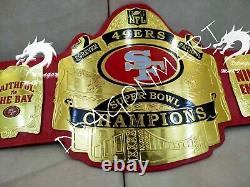 SF San Francisco 49ers Championship Belt American Football NFL Fan 2mm Brass