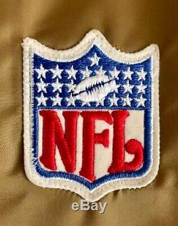 SF San Francisco 49ers Mens STARTER Satin Gold Jacket Vintage NFL XXL