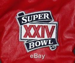 San Francisco 49ERS Super Bowl Championship Wool & Leather Jacket M L XL 2X