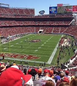 San Francisco 49ERS Vs Seattle Seahawks 2 Tickets 1/1/17 Section 201 Row 13