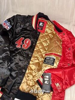 San Francisco 49ERS limited release Starter Black Label edition satin jacket