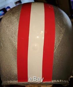 San Francisco 49ers 1962 Decals Vintage Silver Leather Padding Football Helmet