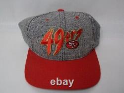 San Francisco 49ers 1980's NFL New Era Pro Model Acrylic Wool Blend Snapback EUC