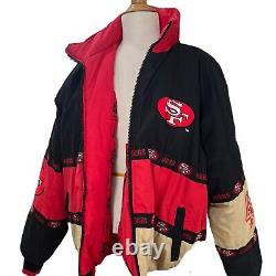 San Francisco 49ers 1994 Pro Player Mens X-Large NFL 75 Yrs Vintage Coat Jacket