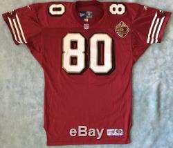 San Francisco 49ers 1996 Jerry Rice ProLine 50th Anniversary Game Cut Jersey