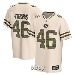 San Francisco 49ers #46 Fanatics Men's 2025 NFL Camo Foundation Jersey