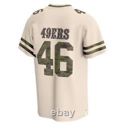 San Francisco 49ers #46 Fanatics Men's 2025 NFL Camo Foundation Jersey