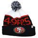 San Francisco 49ers'47 Brand White Calgary Knit Hat