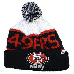 San Francisco 49ers'47 Brand White Calgary Knit Hat