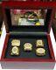 San Francisco 49ers 5 Super Bowl Rings With Wooden Display Montana Rice Young