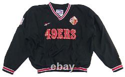 San Francisco 49ers 50th Anvrsry Pullover Sweater Reebok NFL ProLine Sz LRG VNTG