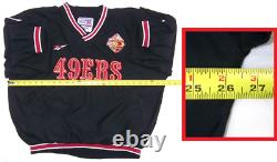 San Francisco 49ers 50th Anvrsry Pullover Sweater Reebok NFL ProLine Sz LRG VNTG