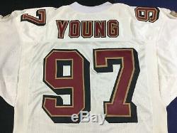 San Francisco 49ers 50th Bryant Young #97 Football-NFL Wilson Jersey Size48