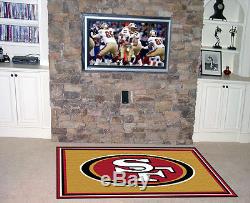 San Francisco 49ers 5x8 Area Rug NFL LARGE Carpet Floor Door Mat