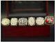 San Francisco 49ers 6Pcs NFL Ring With RoseWood Gift Box- Collector's Ring Sz 11