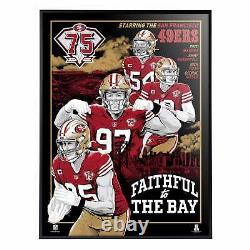 San Francisco 49ers 75th Anniversary Deluxe Framed Serigraph(Printer Proofs)