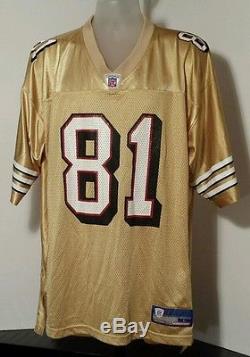 San Francisco 49ers #81 Terrell Owens Gold Reebok NFL Jersey Adult Size Large