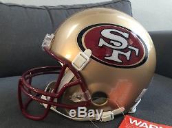 San Francisco 49ers Authentic Helmet Full Size VSR4 Riddell