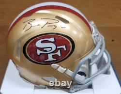 San Francisco 49ers BROCK PURDY Signed Auto Riddell Mini Helmet Fanatics WithCOA