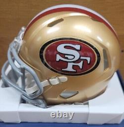 San Francisco 49ers BROCK PURDY Signed Auto Riddell Mini Helmet Fanatics WithCOA