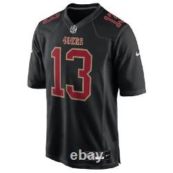 San Francisco 49ers Brock Purdy #13 Nike Carbon Black Fashion NFL Game Jersey