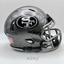 San Francisco 49ers CUSTOM Stainless Steel Hydro-Dipped Mini Football Helmet