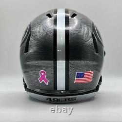 San Francisco 49ers CUSTOM Stainless Steel Hydro-Dipped Mini Football Helmet