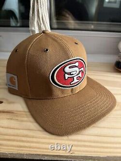 San Francisco 49ers Carhartt NFL Strapback Hat'47 Brown / Khaki RARE