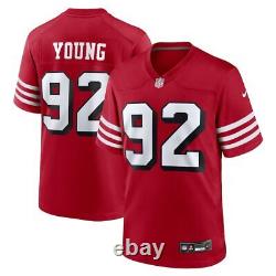 San Francisco 49ers Chase Young #92 Nike Scarlet Alternate Player Game Jersey
