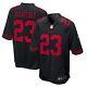 San Francisco 49ers Christian McCaffrey #23 Nike Black Alternate NFL Game Jersey