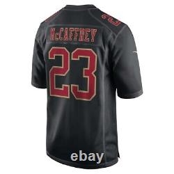 San Francisco 49ers Christian McCaffrey #23 Nike Black Official NFL Game Jersey