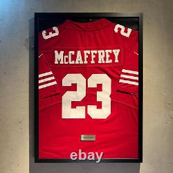 San Francisco 49ers Christian McCaffrey Jersey Framed, Christian McCaffrey Shirt