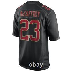 San Francisco 49ers Christian McCaffrey Nike Carbon Black Fashion Game Jersey