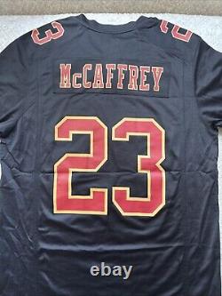 San Francisco 49ers Christian McCaffrey Nike Super Bowl LVIII Black Jersey L-NWT