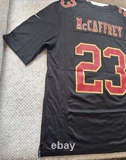 San Francisco 49ers Christian McCaffrey Nike Super Bowl LVIII Black Jersey L-NWT