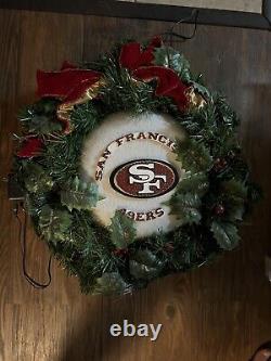 San Francisco 49ers Christmas Wreath
