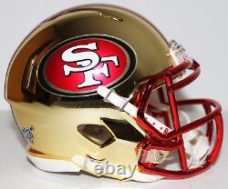 San Francisco 49ers Chrome Custom Mini Helmet