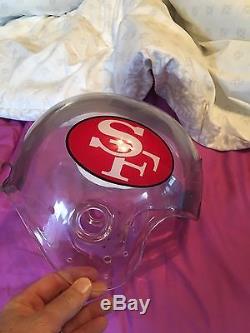 San Francisco 49ers Clear Shell Football Helmet