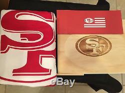 San Francisco 49ers Collectible Faithful Flag With Wood Box New Never Used