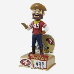 San Francisco 49ers Countdown to Kickoff Mascot Bobblehead Brand New In Box