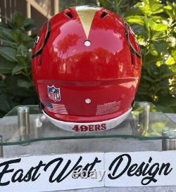 San Francisco 49ers Custom Full Size Authentic Riddell Speed Football Helmet