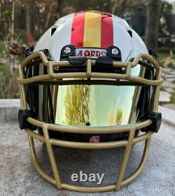 San Francisco 49ers Custom Full Size Authentic schutt vengeanc Football Helmet
