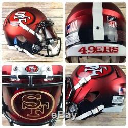 San Francisco 49ers Custom Full Size Riddell Speed Replica Blaze Helmet Visor