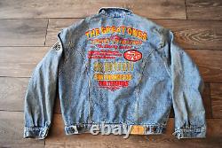 San Francisco 49ers Denim Jacket Embroidered Records/player Names 1990s Campri L