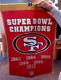 San Francisco 49ers Dynasty Champions Wool Banner 24x36 RARE AIR Superbowl