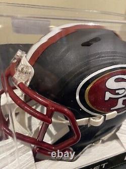 San Francisco 49ers Flat Black Riddell NFL Football Speed Mini Helmet New in Box